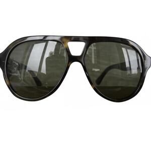 Gucci Tortoise Shell Aviator Sunglasses – Size 56
